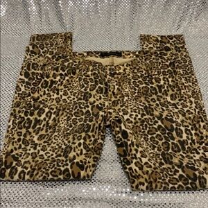 NWOT Guess Brittney-skinny Leopard Jeans Sz 27